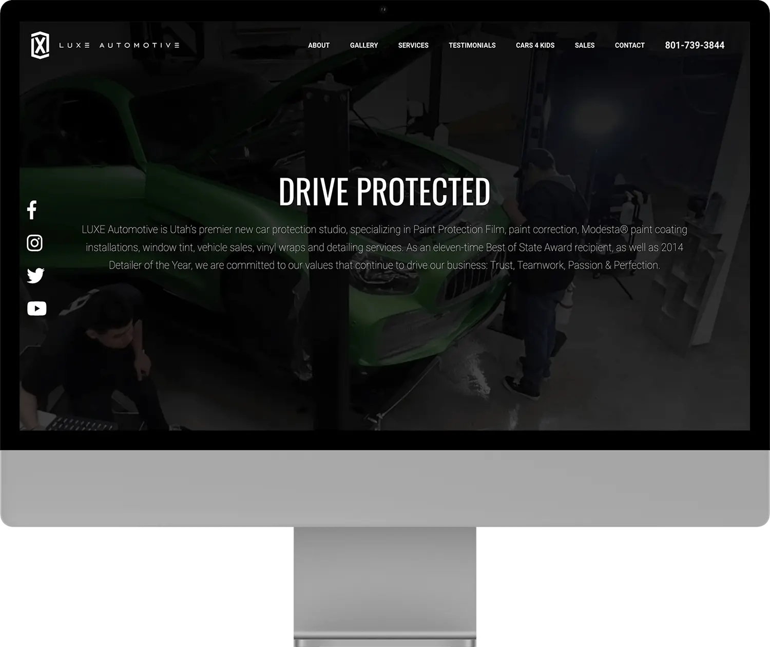 Luxe Auto Spa Website