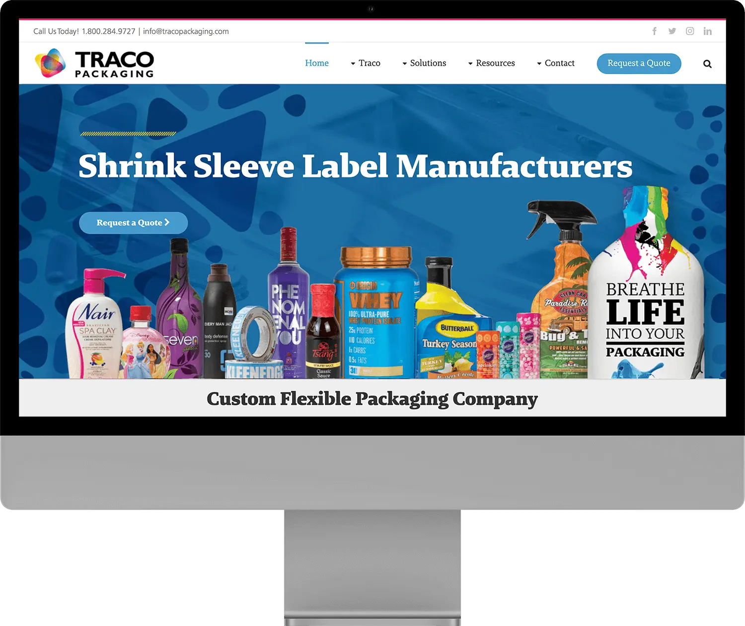 Traco Packaging Website